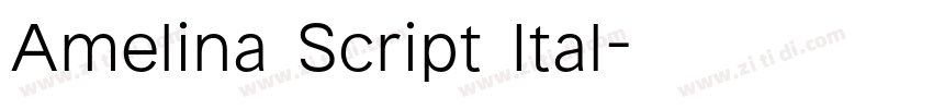 Amelina Script Ital字体转换